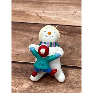 1998 HALLMARK KEEPSAKE ORNAMENT QX6536 FANCY FOOTWORK SNOWMAN DANCING